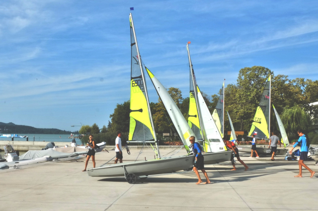 The RS Feva European Cup was organized in the Blue Ribbon PORT